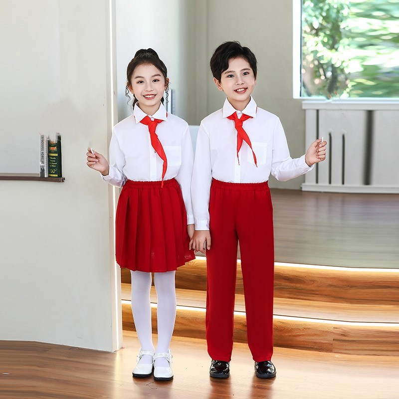 元旦儿童大合唱表演服演出服男女童校服学院风套装幼小学生运动会