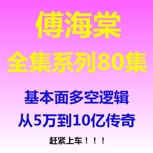 傅海棠期货期权视频教程基本面多空面分析逻辑全集80集