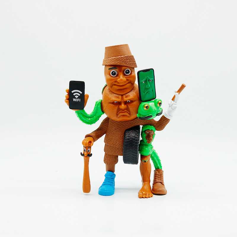 外国山海经手机wifi木棍人手办