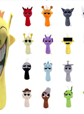 节奏盒子游戏周边毛绒公仔Sprunki Plush儿童玩偶玩具礼物小抱枕