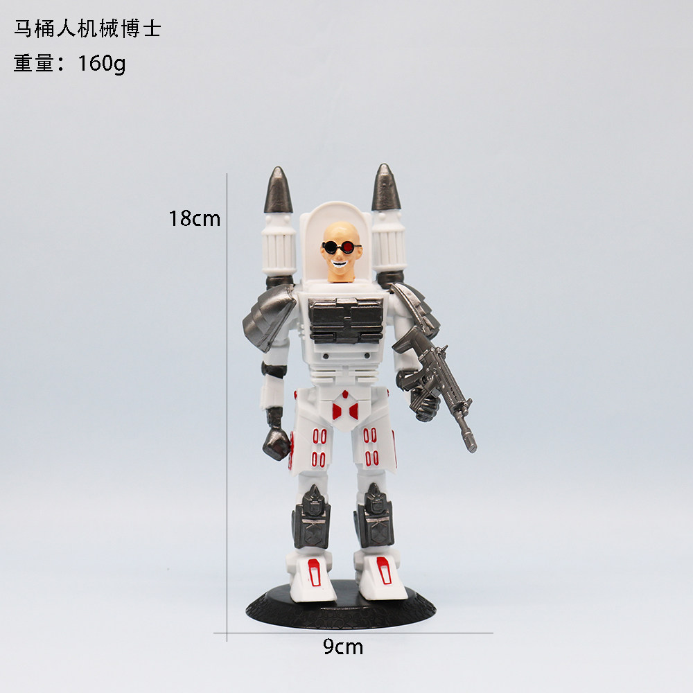 马桶人vs监控人机械博士公仔手办关节可动泰坦音响电视人摆件玩具