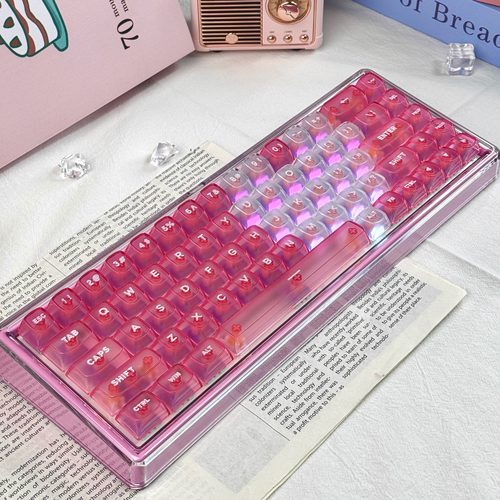 情侣送礼Ainbell【Base68-爱心款】键盘客制化机械热插拔三模礼物