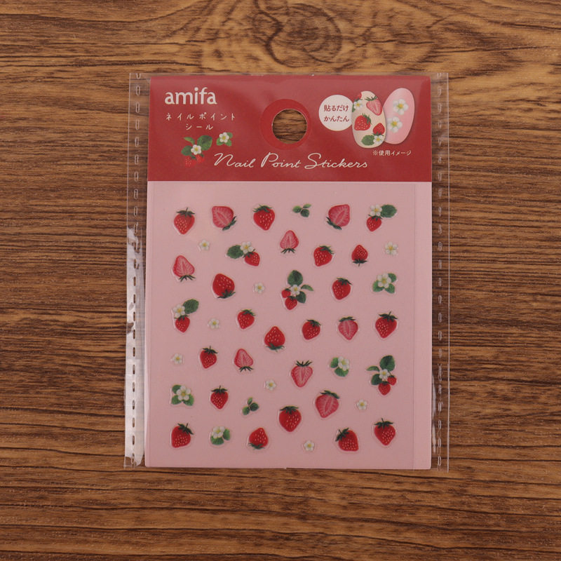 日本本土草莓指甲贴纸可爱红色小清新独立包装美甲装饰贴日系节日,彩妆/香水/美妆工具,指甲装饰,淘宝优惠券,粉丝福利购,淘宝优惠卷