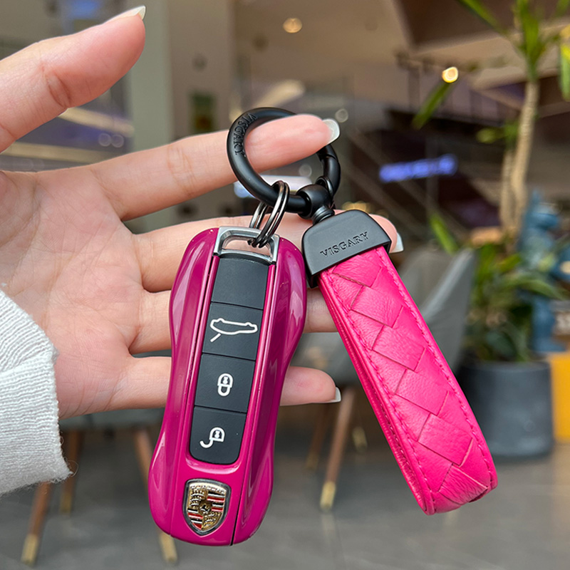 星光宝石红 新款保时捷钥匙壳扣卡宴帕拉梅拉911Macan718套车改装