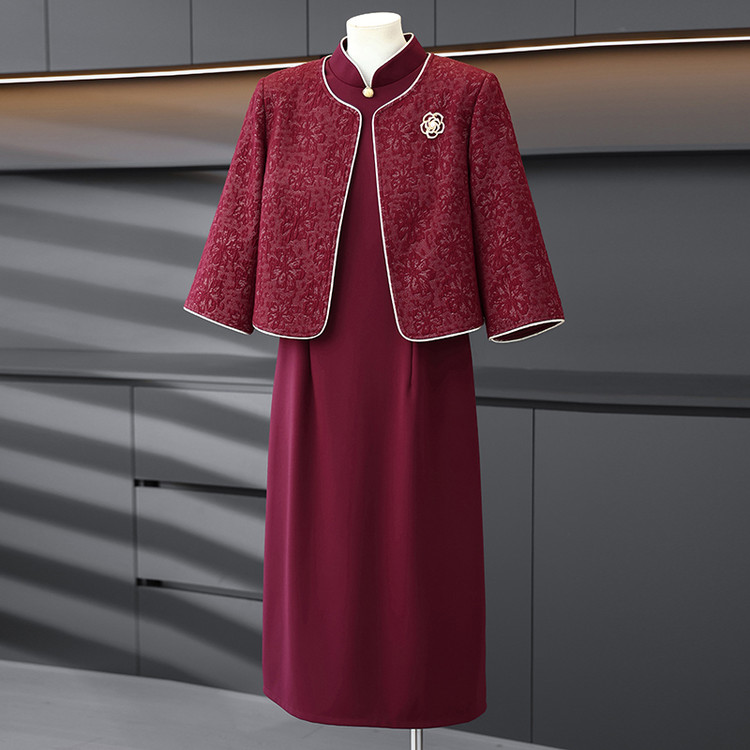洋气妈妈婚宴礼服两件套