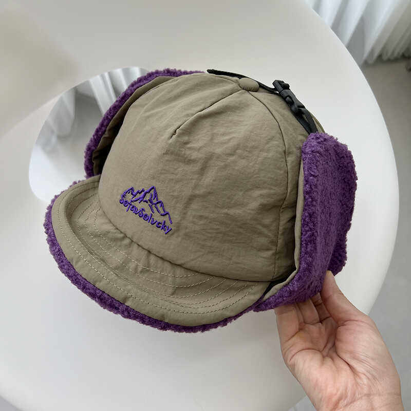 雷锋帽子秋冬季男女护耳帽户外保暖加绒防寒鸭舌帽韩版加绒棉帽潮