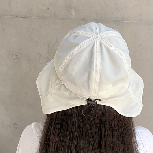遮阳日系防晒盆帽潮百搭抽绳