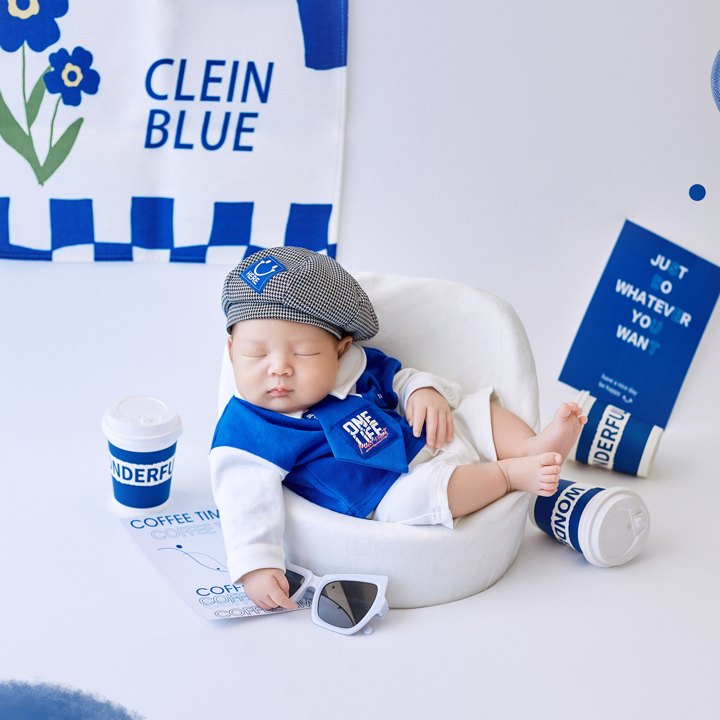 儿童摄影服装新生的儿拍照道具满月婴儿拍摄衣服影楼kd初生主题