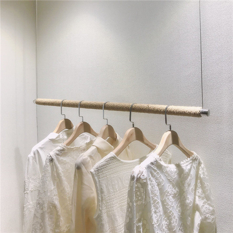 服装店展示架上墙不锈钢