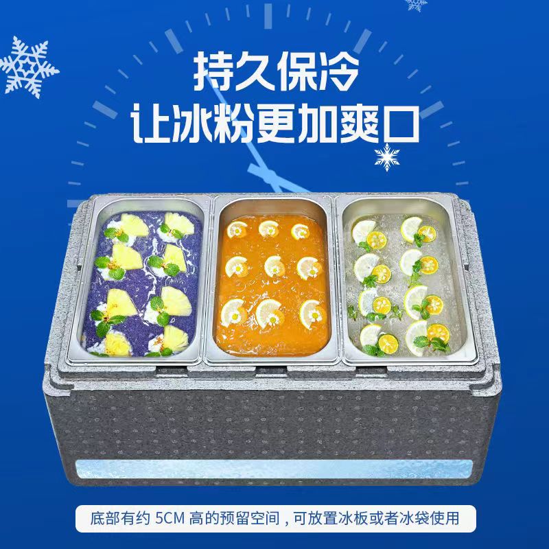 食堂饭菜保温箱配透明盖