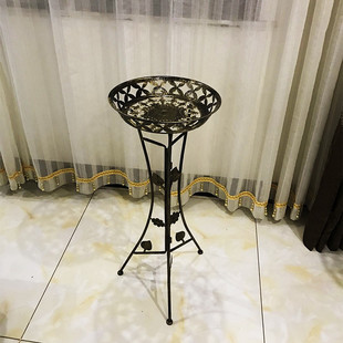 花架欧式铁艺加厚支架室内客厅落地式绿萝吊兰花盆架子包邮