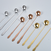 不锈钢长柄勺子自助餐火锅调料勺加厚油勺调羹调味小勺长把佐料勺