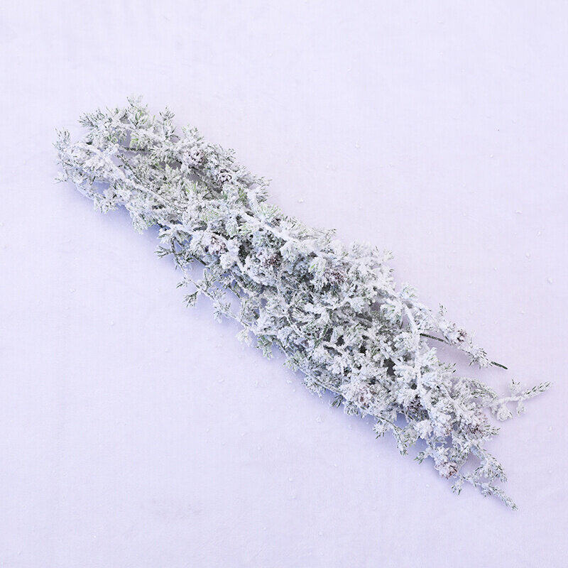 速发圣诞节松树景松枝植绒松针雪盆枝藤条小挂件背景装饰道具用品
