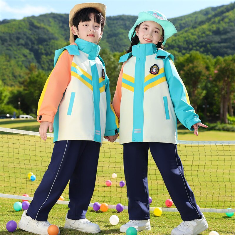 小学生校服春秋装运动冲锋衣