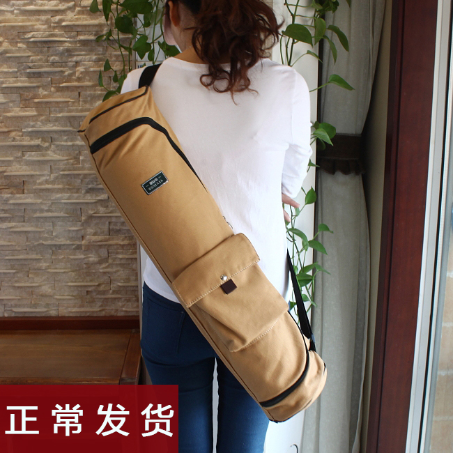 可定做 瑜伽垫收纳包套袋子女士运动健身包帆布瑜伽包折叠便携包