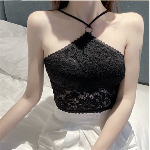 夏季外穿心机设计感女抹胸小吊带