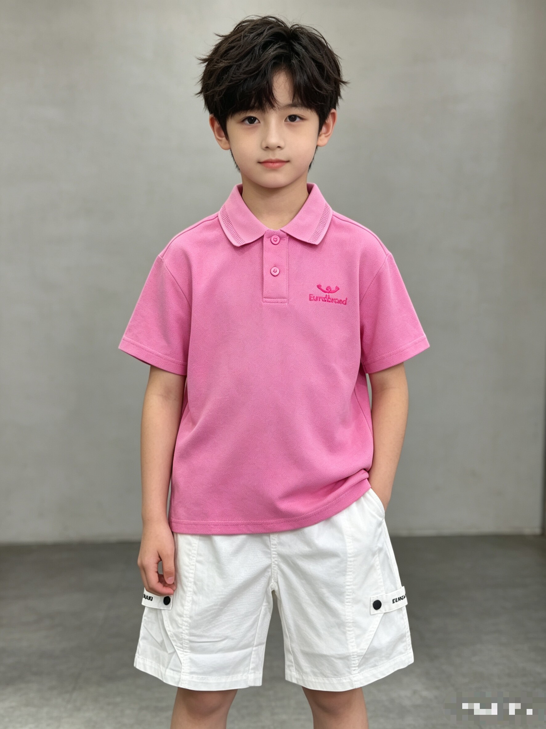 夏季新款 男童女童可亲子 白色绿色玫红 短袖翻领T恤POLO衫 179元