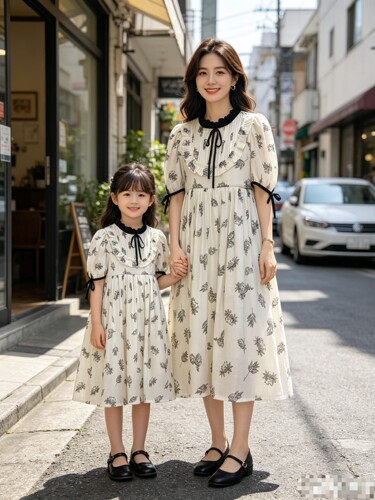 夏季新款 女童 杏色 新中式短袖连衣裙 399元 110～170