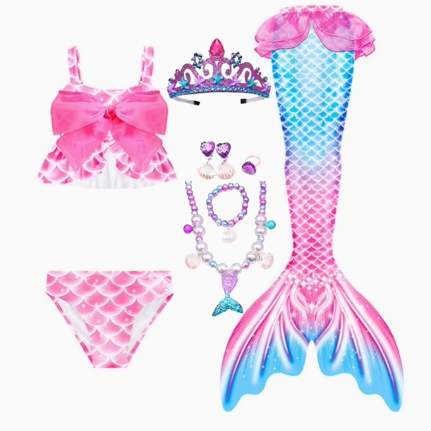 夏季人鱼姬美人鱼泳衣人鱼尾巴泳衣女童游泳衣裤套装儿童温泉泳装,童装/婴儿装/亲子装,泳衣裤,淘宝优惠券,粉丝福利购,淘宝优惠卷