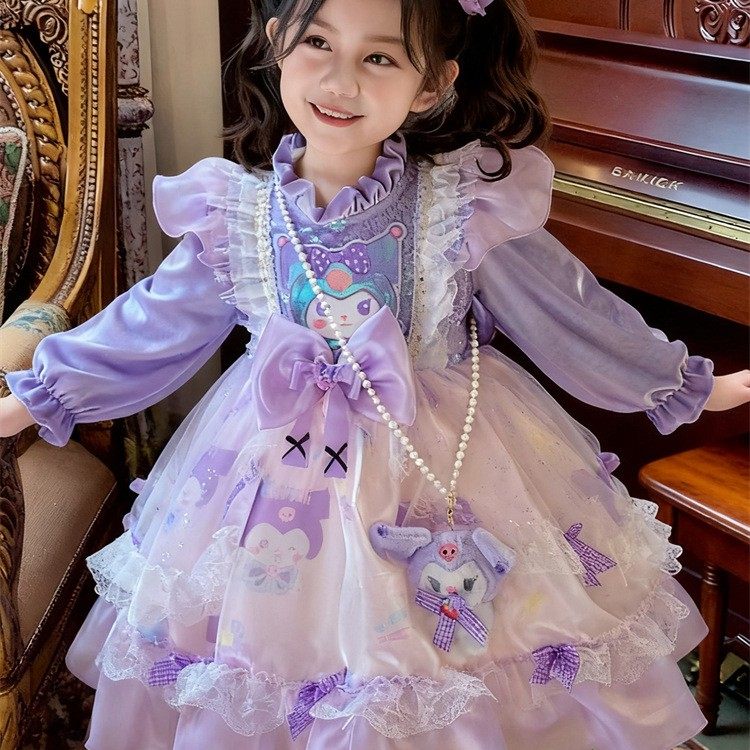 女童洛丽塔连衣裙2025新款春秋库洛米儿童洛丽塔公主裙生日礼服裙,童装/婴儿装/亲子装,连衣裙,淘宝优惠券,粉丝福利购,淘宝优惠卷