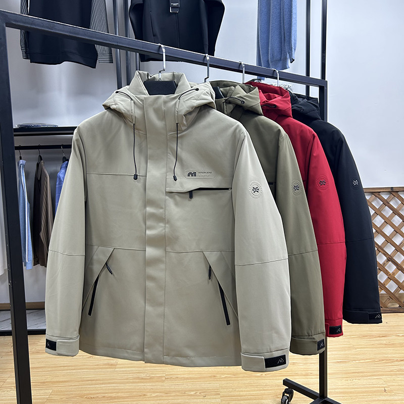 户外工装可拆内胆连帽加厚防风保暖羽绒服秋冬季防水御寒冲锋外套,男装,羽绒服,淘宝优惠券,粉丝福利购,淘宝优惠卷