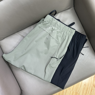 轻防水易打理户外时尚休闲纯色长裤春夏季轻薄透气锦氨弹力速干裤