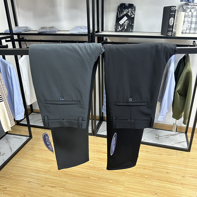 90鹅绒，加厚不臃肿保暖商务休闲外穿羽绒裤秋冬防风修身直筒长裤