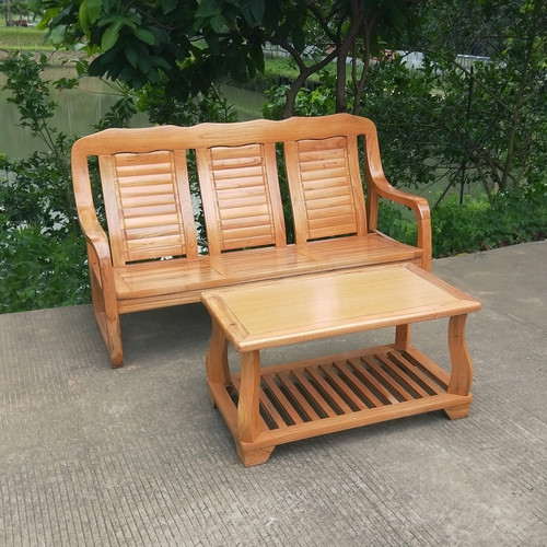 中式实木沙发现代简约小户型家用