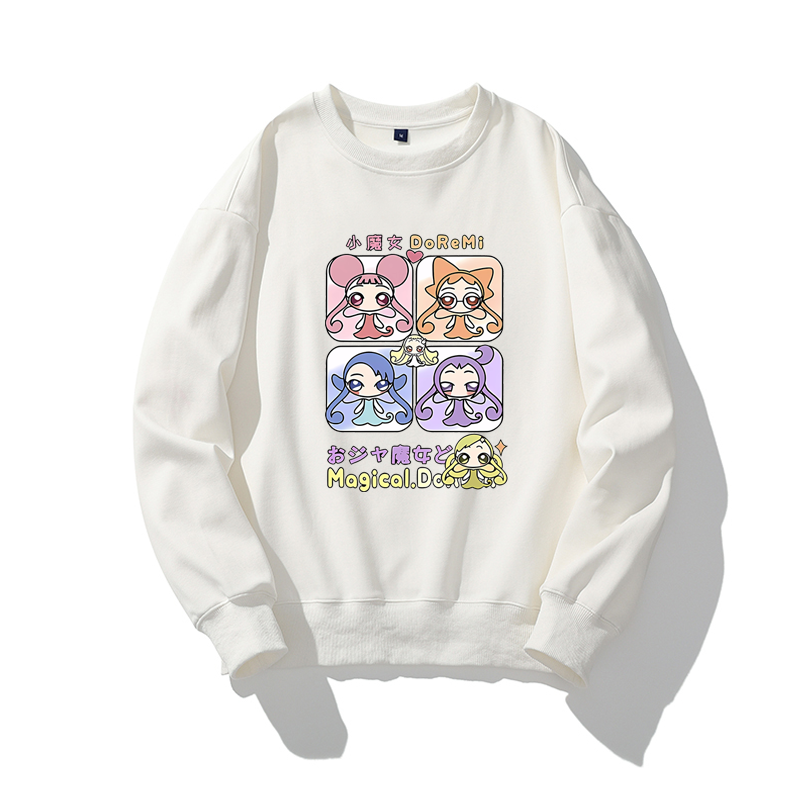 小魔女doremi动漫周边圆领卫衣飞鸟桃子春风同款印花秋冬衣服潮流