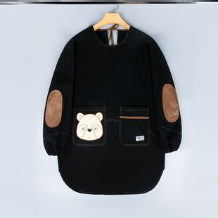 围裙2023新款网红做饭穿的薄罩衣连手套短款做饭漂亮的纯棉女法式