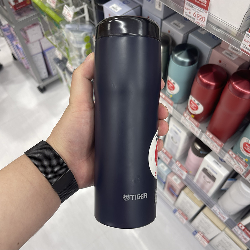 新款日本制造虎牌TIGER不锈钢保温杯轻量男女办公茶水杯MJF480ml