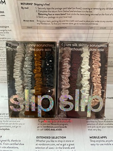 现货 美版 Slip真丝发圈水钻不留痕 章小蕙Jennie推荐大肠发绳