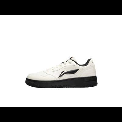 李宁 时尚板鞋 厚底 低帮 减震耐磨 回弹软底 系带  滑板鞋 板鞋