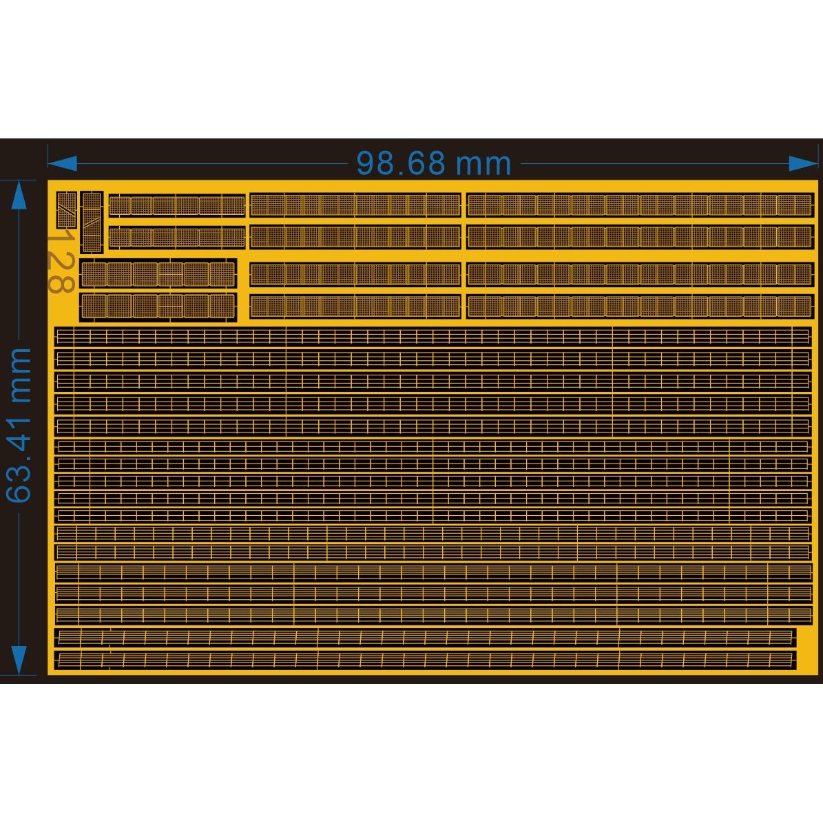 1/700美国现代栏杆 舰船蚀刻片 通用蚀刻片 蓝星模型128