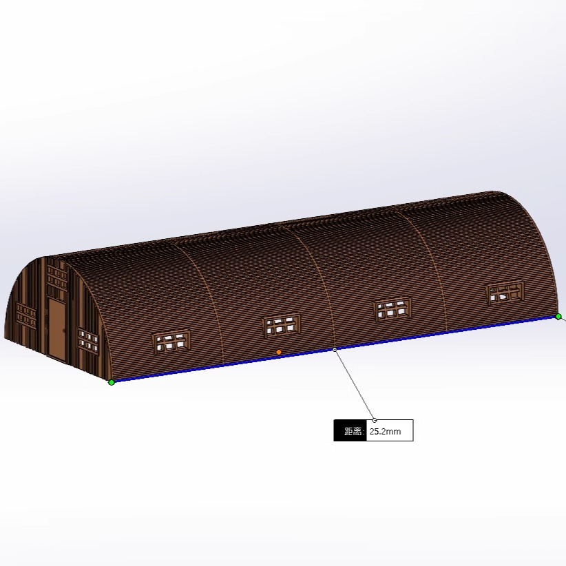 D003 蓝星模型 1/700 场景 帐篷 3D打印