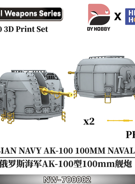 重磅 3D打印 1/700 俄罗斯AK-100型100mm舰炮 NW-700002