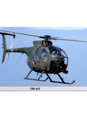 长谷川 07531 OH-6D 小鸟 观察直升机 1 /48