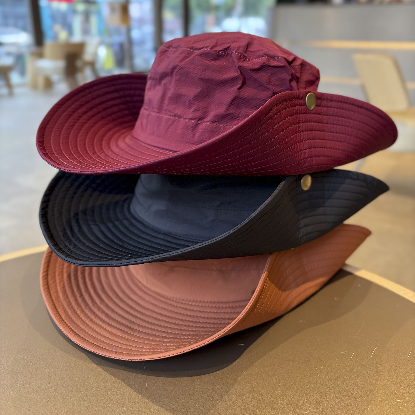 户外防晒渔夫帽男女春夏大檐可折叠登山徒步帽露营遮阳帽太阳帽潮