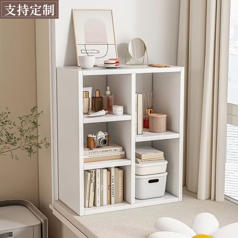 飘窗柜窗台杂物收纳柜卧室落地小书架储物柜墙角置物架阳台小书柜