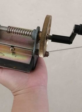 手摇交流电老式磁石电话发电机110~220V发电机铜齿轮电话机