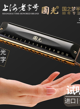 国光口琴成人高档专业演奏级国之梦半音阶12孔16孔儿童学生初学者