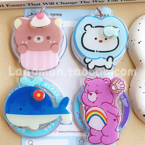 卡通樱桃轻松熊鲸鱼手机支架