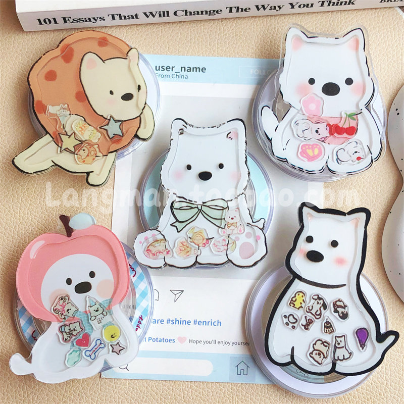 ins风坐立蝴蝶西高地摇摇乐磁吸支架适用magsafe强力吸附手机支架,3C数码配件,手机支架/手机座,淘宝优惠券,粉丝福利购,淘宝优惠卷