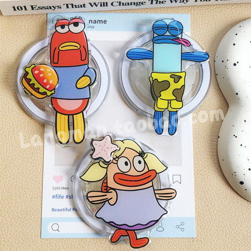 抽象磁吸式手机支架比奇堡居民