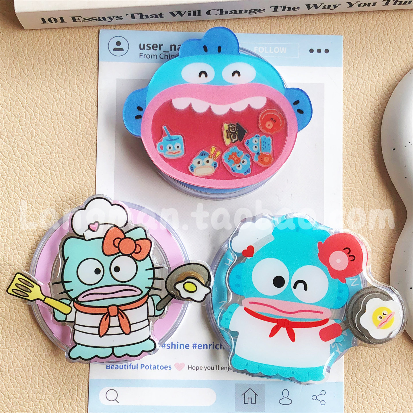 可爱卡通煎蛋小丑鱼摇摇乐支架