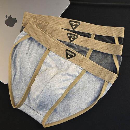 【三条装】【工厂】男士内裤欧美风时尚潮流柔软舒适亲肤透气三角