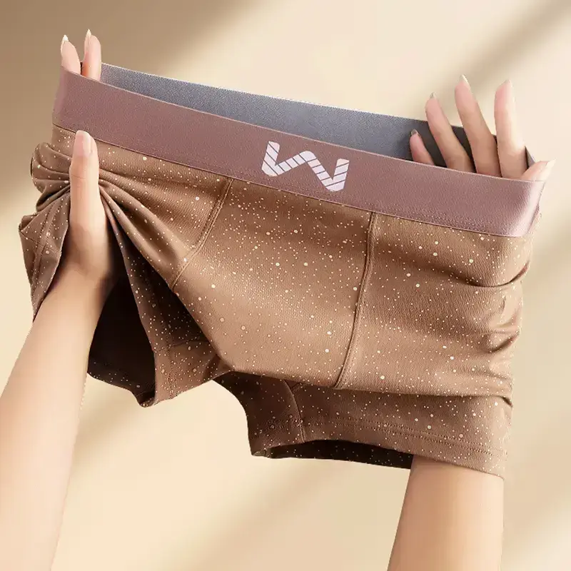 【三条装】纯棉平角男款100%短裤新款内裤透气抗菌裤男士无痕底档