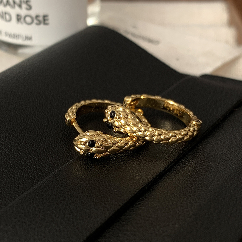 百搭四季耳饰蛇形时尚耳扣冷淡风