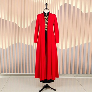 走秀大码 复古修身 显瘦披风外套L5311 国风优雅气质走秀时尚 新款