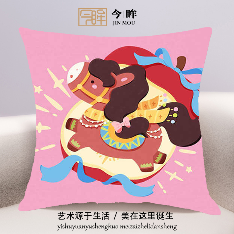 平安喜乐十字绣抱枕2025年新款客厅沙发卧室床头靠枕小件手工满绣